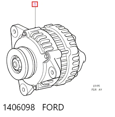Comprar Alternador Ford Fiesta COURIER J5S, J3S
