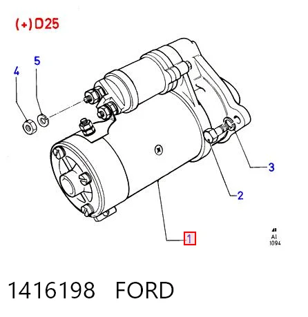 1416198 Ford Arranque motores