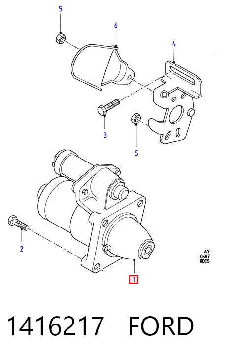 1416217 Ford Arranque motores