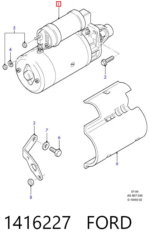 1416227 Ford Arranque motores