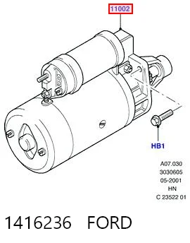 1416236 Ford Arranque motores