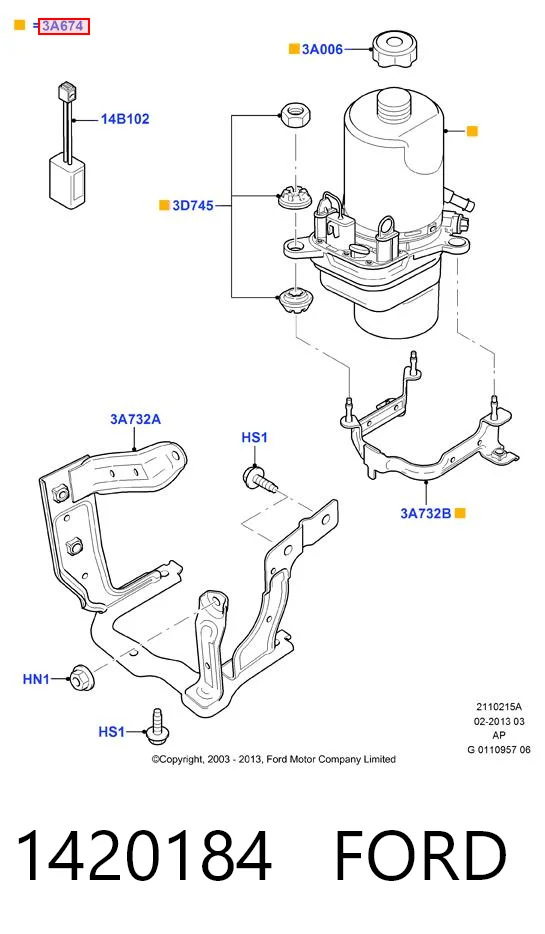 Bomba hidráulica de dirección para Ford Kuga I CBV