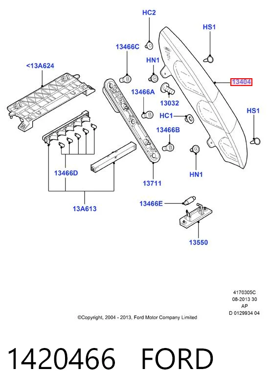 Comprar Piloto trasero derecho Ford Focus II DA, FFS, DS a bajo precio