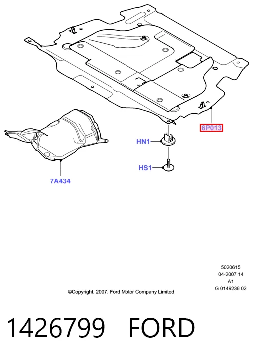 Protección motor / empotramiento para Ford Galaxy II CA1 WA6