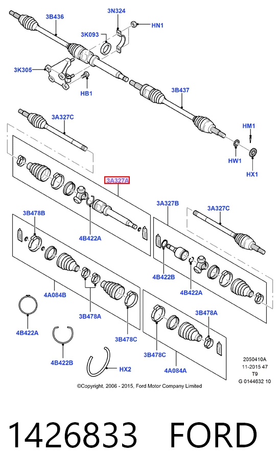 Junta homocinética interior trípode BMW 2  (2014-2022)