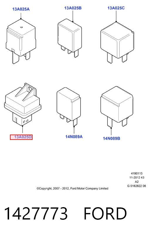 Relé de precalentamiento para Citroen Jumpy II ()