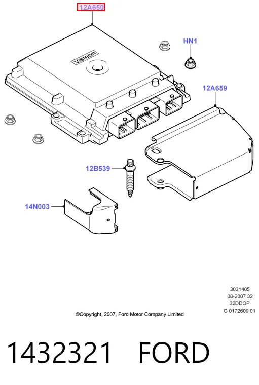 Centralina Del Motor para Ford Transit VI V347/8