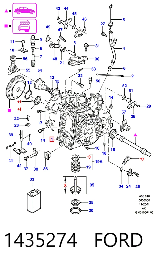 Comprar Transmisión automática ensamblada Ford Mondeo III B4Y a bajo precio