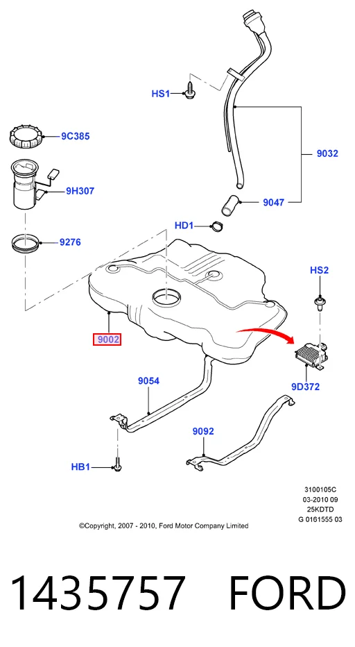 Comprar Depósito de combustible Ford Mondeo IV CA2 a bajo precio