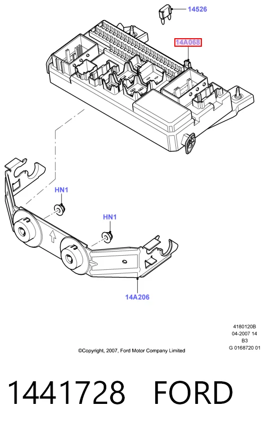  Caja de fusibles Ford Focus 2
