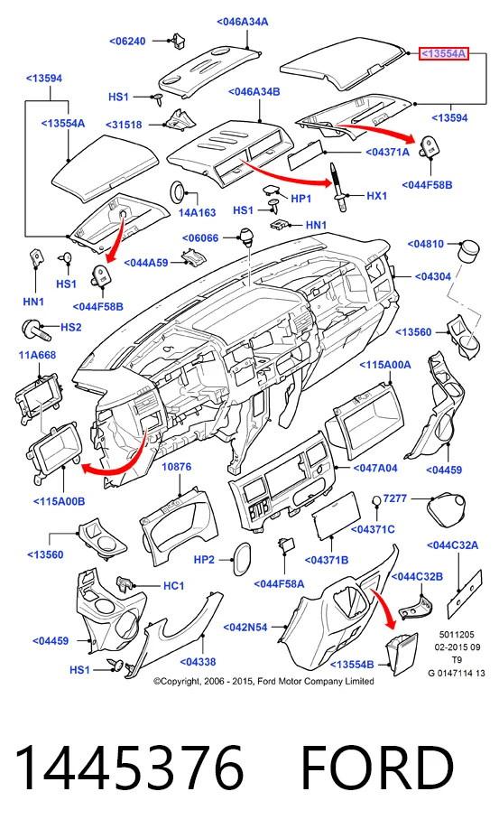 Comprar Tapa de la guantera Ford Transit V347/8 a bajo precio