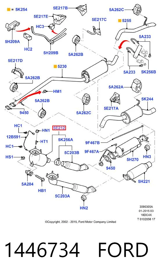  Catalizador Ford Connect 