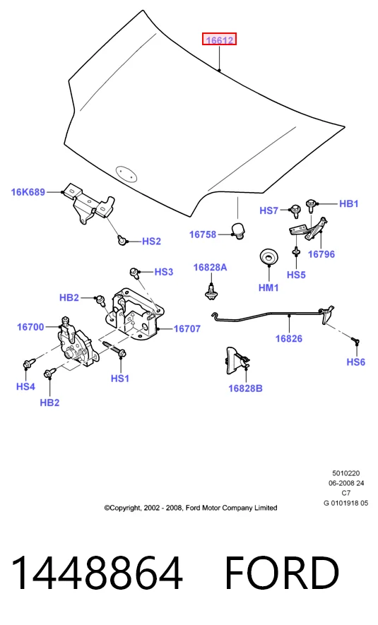 Capó del motor Ford Connect furgoneta (TC7) (2002 - 2013) precio, desde 174,27 EUR