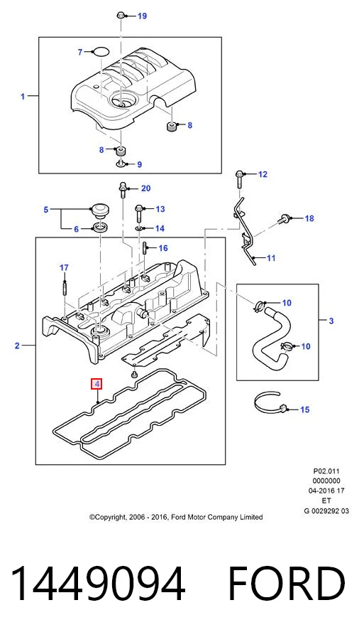 Junta de balancínes para Ford Ranger  ET