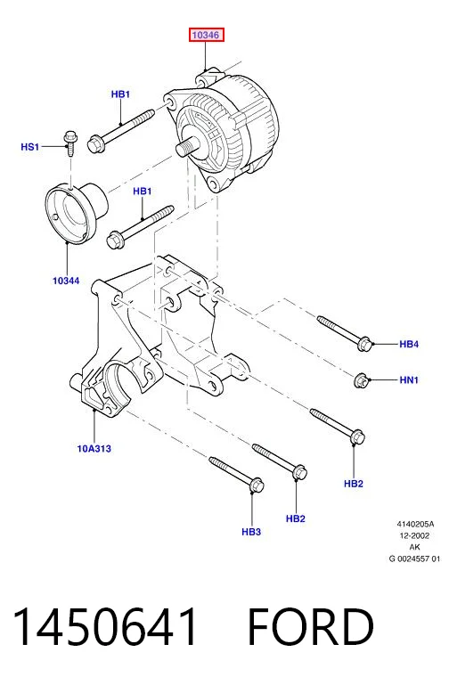 1450641 Ford Alternador de coche