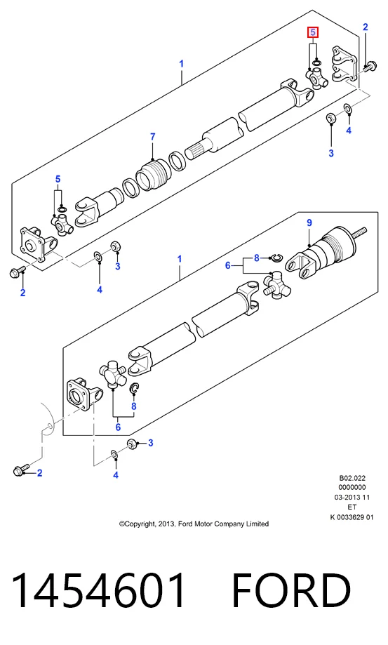 Cruceta del eje de transmisión delantero Mazda SA672506XA precio, desde 12,34 EUR