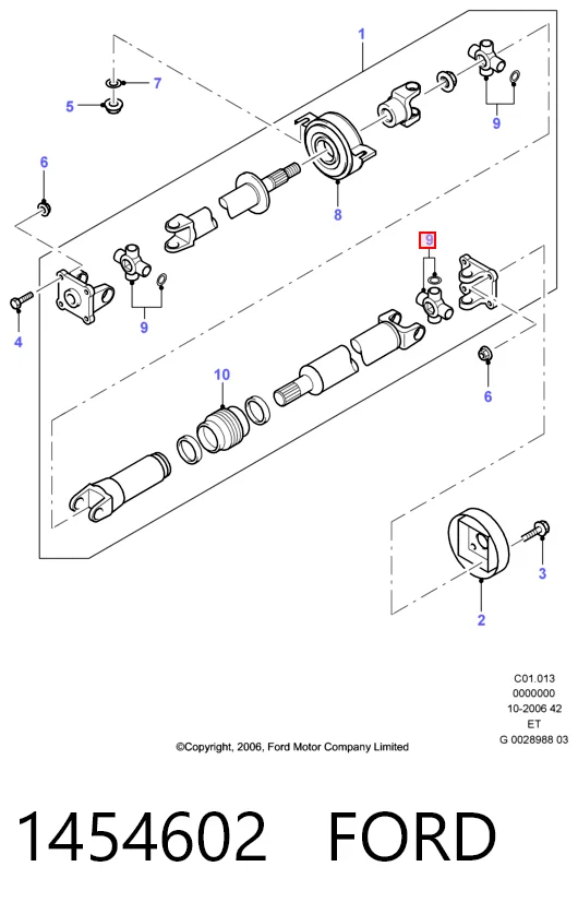 Cruceta transmision Toyota Hilux  (2005-2015)