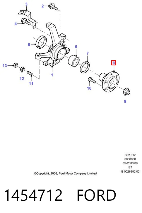 Comprar UR6133061 Mazda Bujes de ruedas