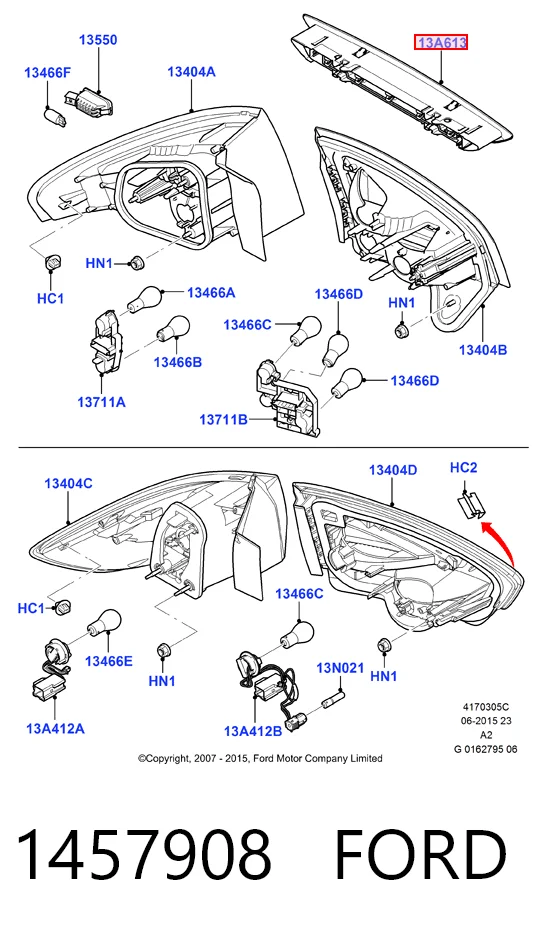 Lampara de luz de freno adicional Ford C-Max desde 49,37 €
