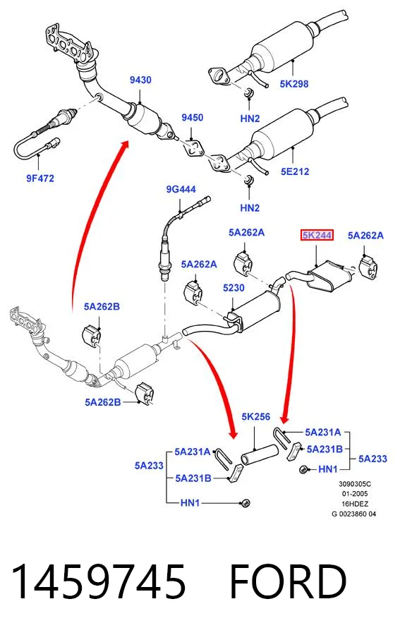 Silenciador trasero Ford Focus I sedán (DFW) (1999 - 2005) precio, desde 70,99 EUR