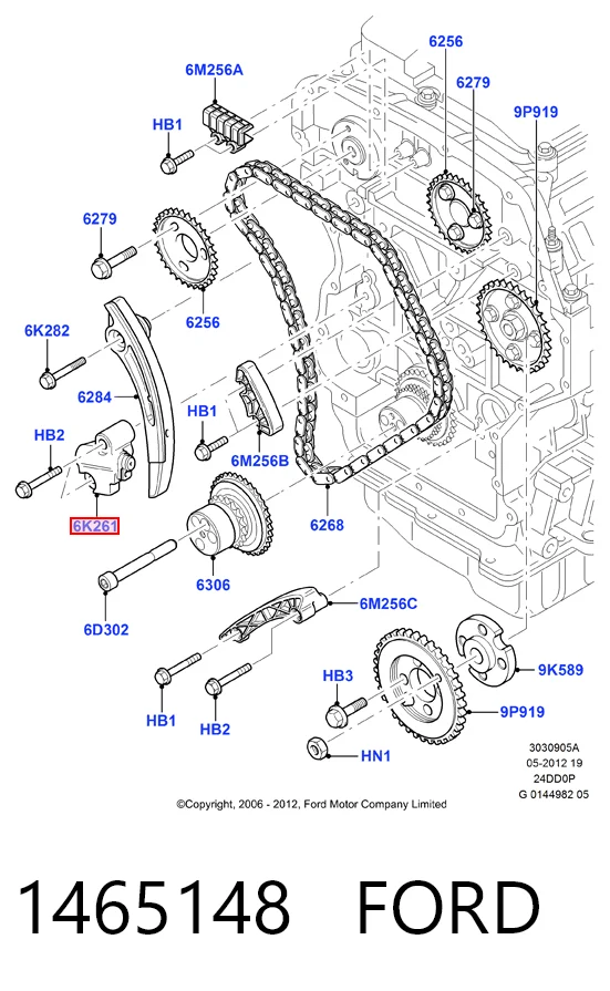 Tensor de cadena de distribución Citroen Jumper furgoneta (250) (2006 - 2026) precio, desde 41,34 EUR