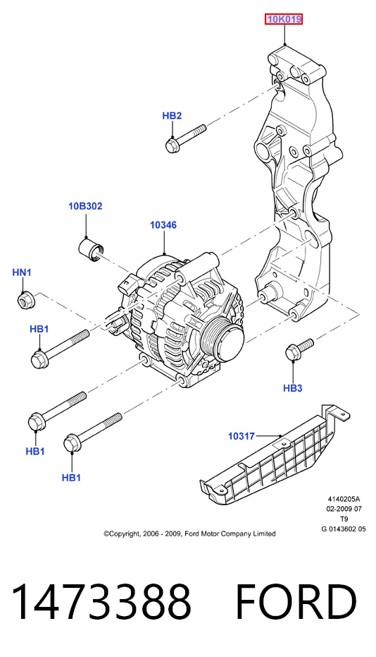 Comprar Soporte del alternador Ford Transit V V184/5