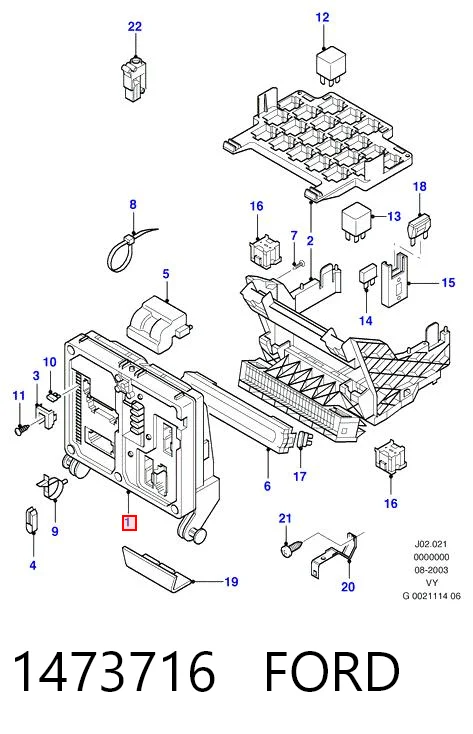 Caja reles Galaxy  monovolumen (2000-2006) original desde 1215,06 €