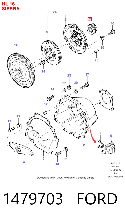 Comprar Cojinete de embrague Ford Sierra I GBC