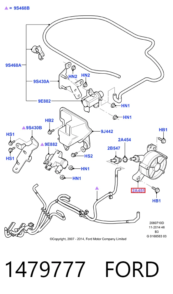 Bomba de vacío del sistema de frenado Ford Kuga I SUV (CBV) (2008 - 2012) precio, desde 101,58 EUR