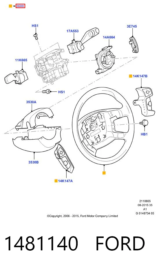 Volante para Ford Galaxy II CA1 WA6