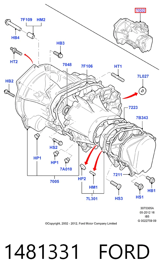 Transimisión manual Ford Ka hatchback (RBT) (1996 - 2008) precio, desde 184,40 EUR