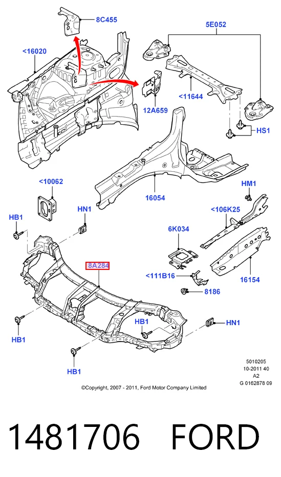 Panel de soporte del radiador y montaje de faros Ford Mondeo IV sedán (CA2) (2007 - 2014) precio, desde 108,07 EUR
