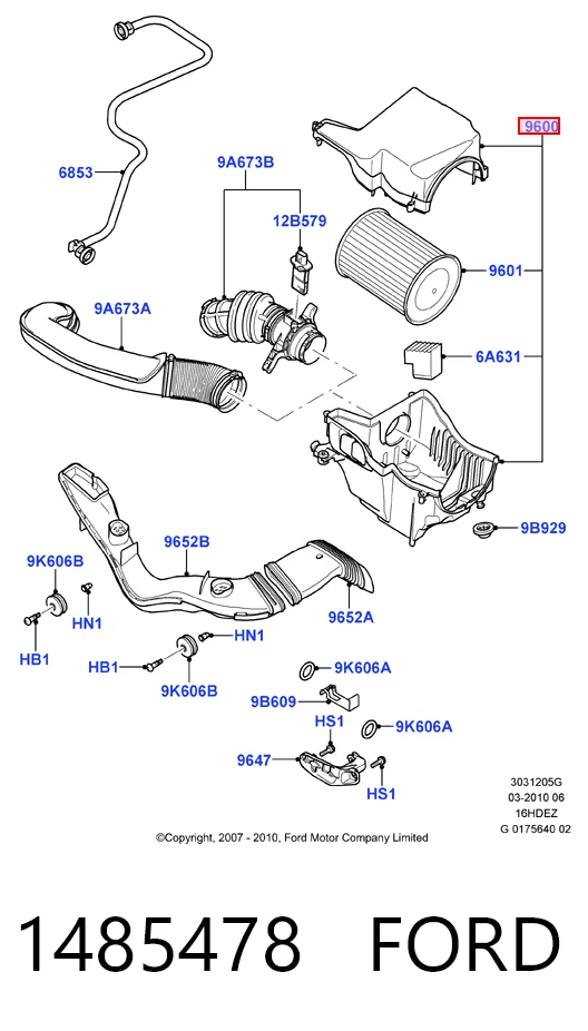 Comprar Caja del filtro de aire Ford Mondeo IV CA2