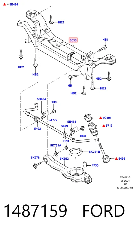 Comprar Subchasis trasero soporte motor Ford Focus I DFW a bajo precio