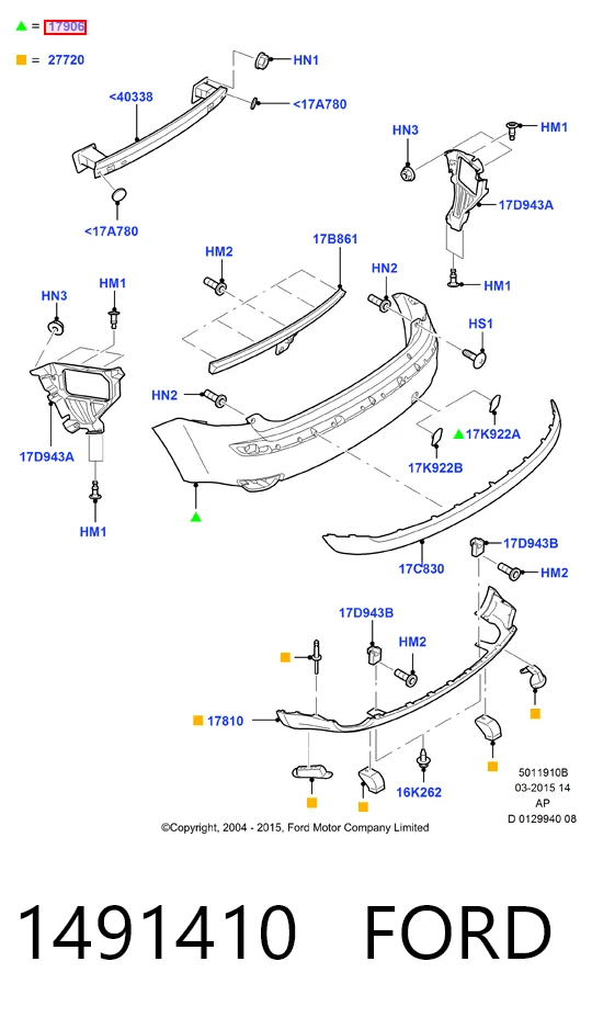 Comprar KH2533950 Starline Parachoques