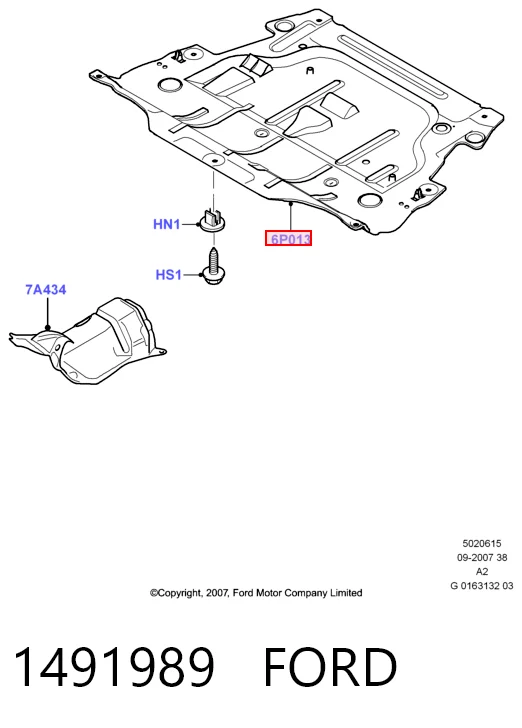  Protección motor / empotramiento Ford Galaxy 
