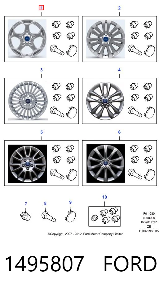 Comprar Llantas de aleación Ford Mondeo IV CA2 a bajo precio