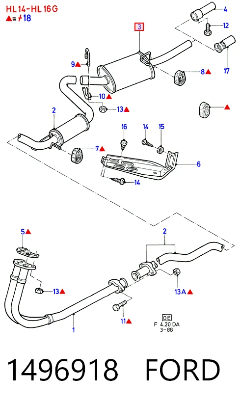  Silenciador trasero Peugeot 205 1