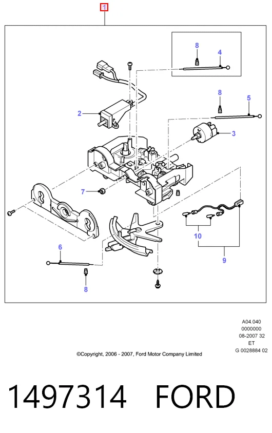 Unidad de control de la ventilación Ford Ranger  (2006-2011)