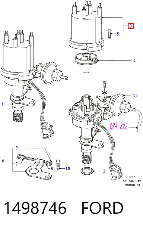 Tapa de delco para BMW 3  (E21)