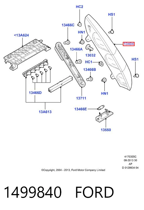 Comprar Piloto trasero derecho Ford Focus II DA, FFS, DS