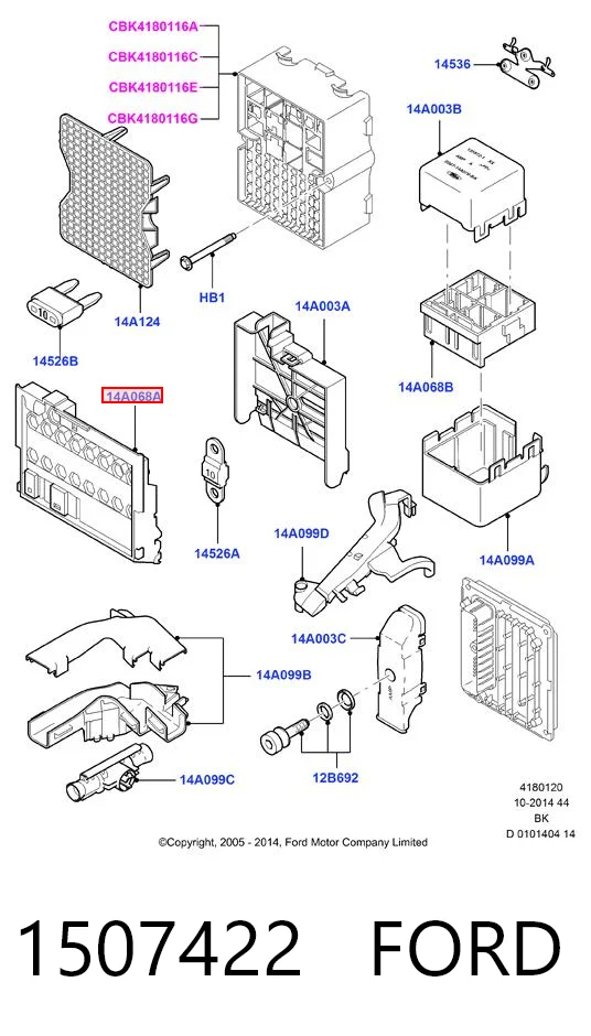 Comprar Caja de fusibles Ford Fiesta V JH, JD a bajo precio