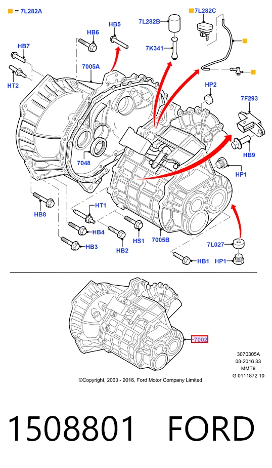 Transimisión manual Ford Mondeo II sedán (BFP) (1996 - 2000) precio, desde 389,14 EUR