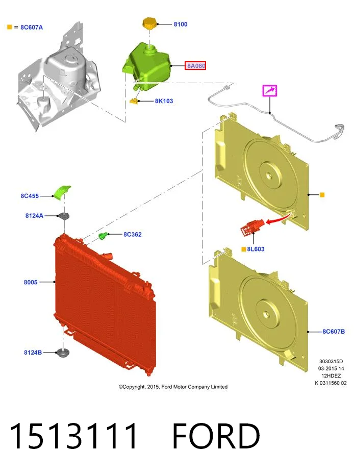 Comprar Depósito de expansión del sistema de refrigeración Ford Fiesta VI CB1 a bajo precio