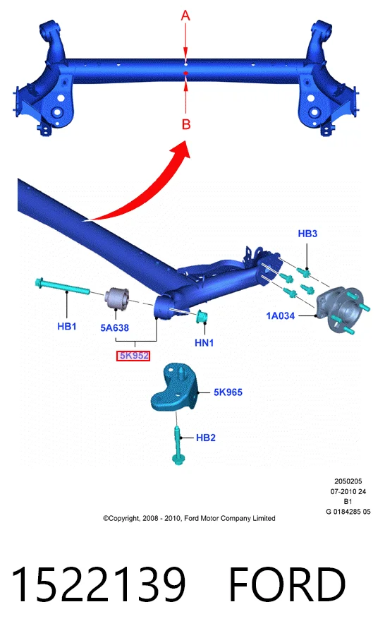  Puente trasero Ford Fiesta 
