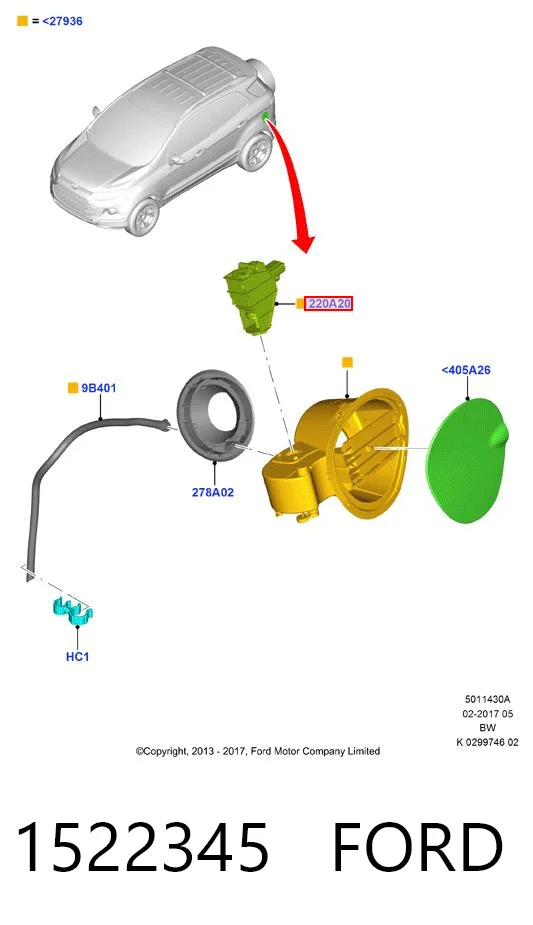 Comprar Motor tapa combustible Ford Mondeo IV CA2