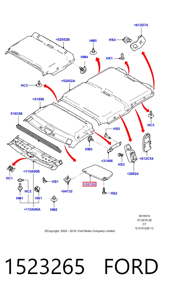 Visera para Ford Connect  TC7