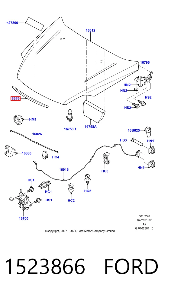 Comprar Aislante de capot Mondeo IV CA2