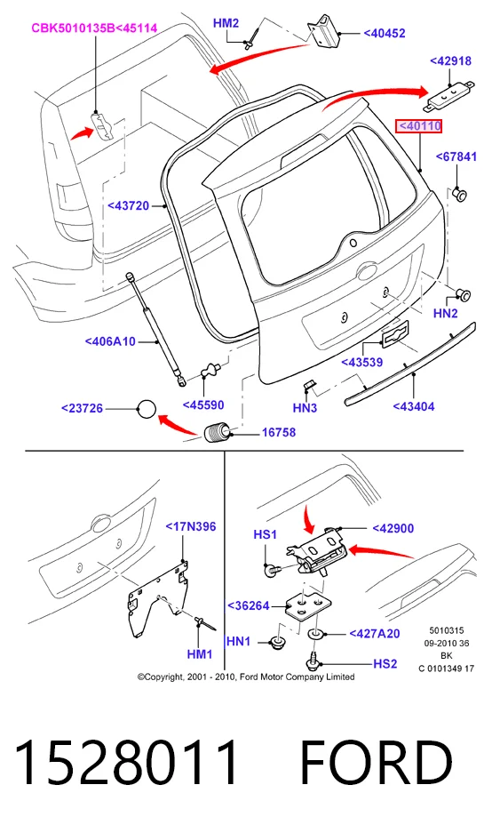 Puertas traseras Ford Fiesta Mk5 hatchback (JH, JD) (2001 - 2008) precio, desde 58,99 EUR