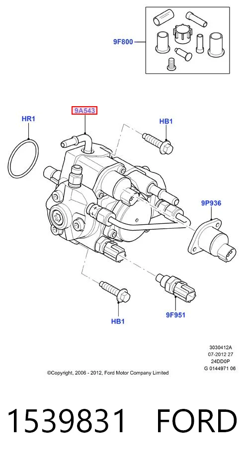 1539831 Ford Bomba de inyección